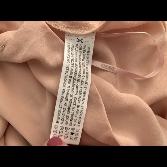 NWT Forever 21 Blush Dress with beaded straps - Picture 6 of 6